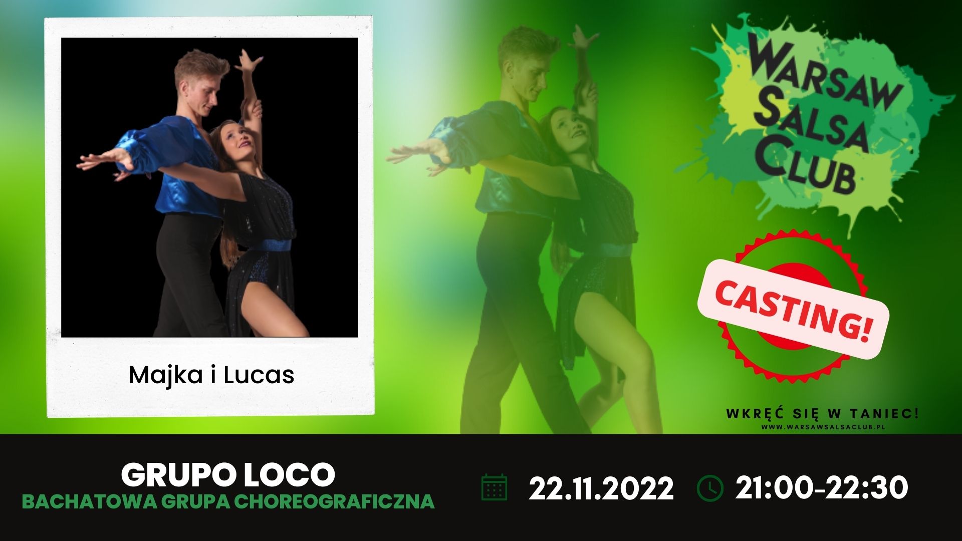Casting do Grupy choreograficznej WSC Grupo Loco!