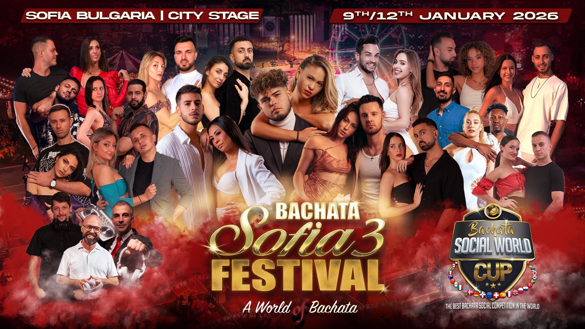 Bachata Sofia Festival - Round 3 🌟 9-12 JAN 2026 Qualifier for Bachata World Cup 🏆