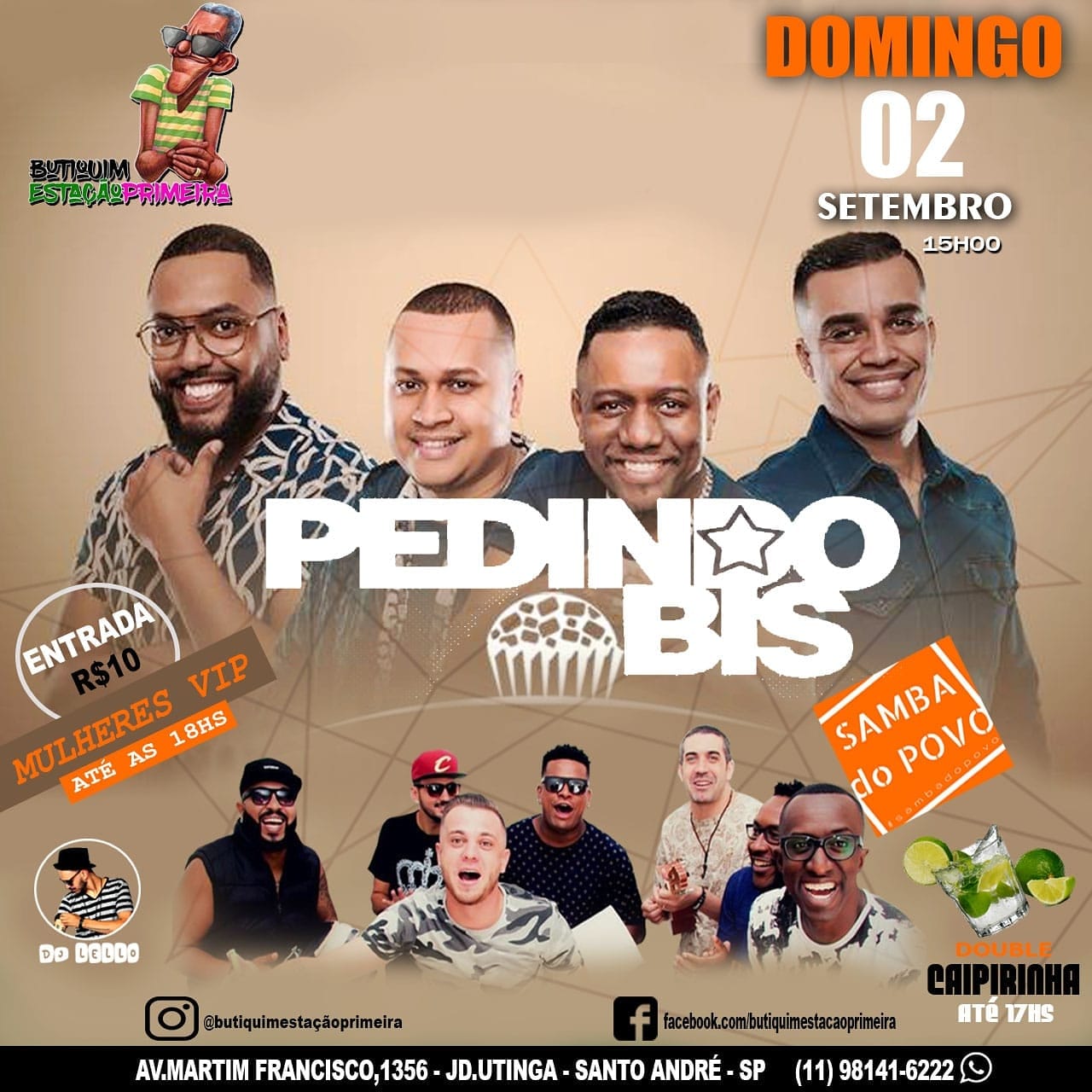 Domingueira no Butiquim Pedindo Bis + Samba do Povo + Dj Lello