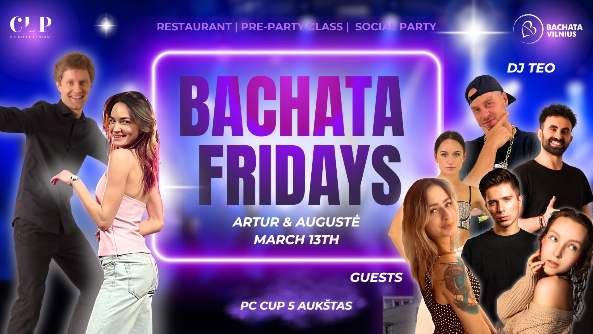 BACHATA FRIDAYS with Artur & Auguste💜 PC CUP💜