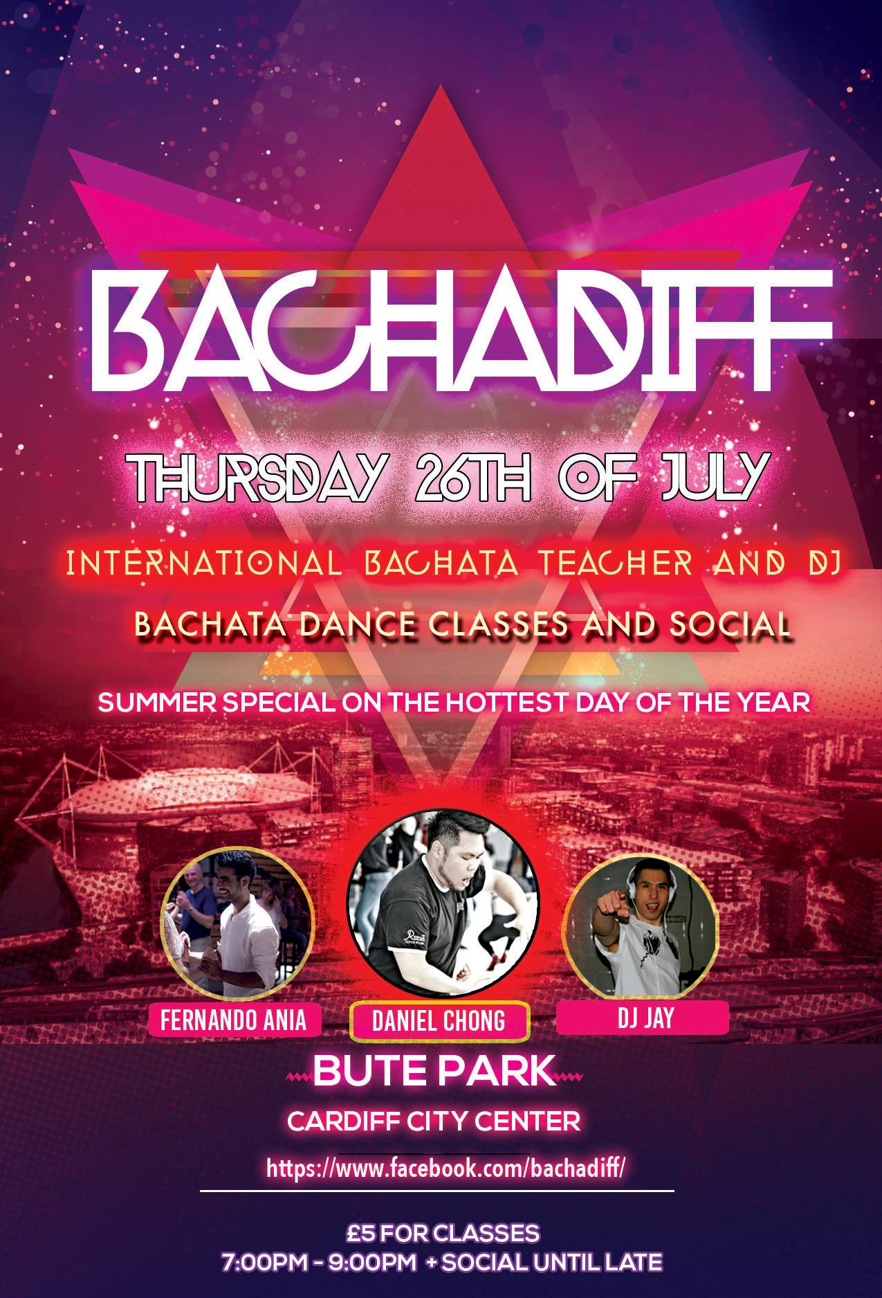BachaDIFF Bachata Classes Party Summer Special in Bute Park