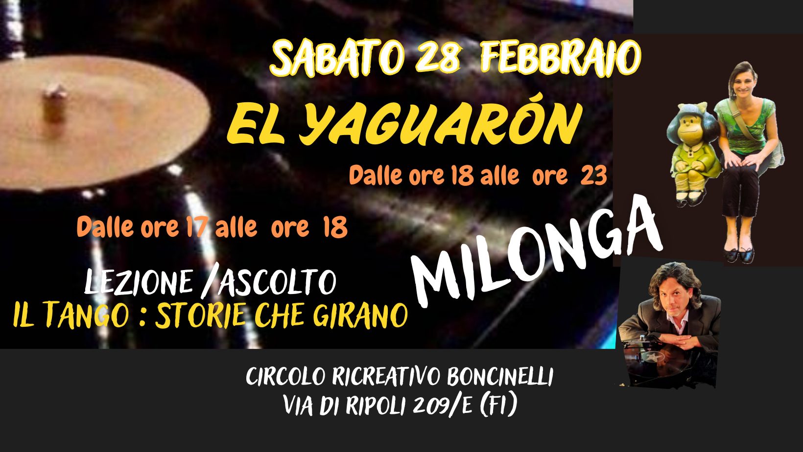 EL YAGUARÓN : Lezione ascolto + Milonga