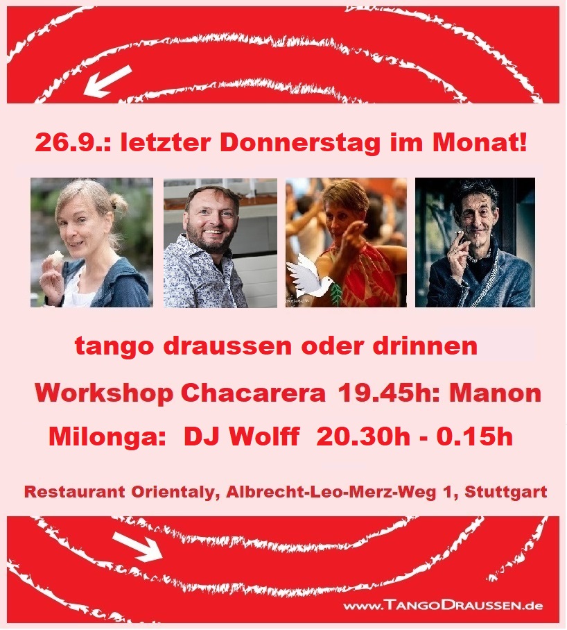 tango draussen drinnen