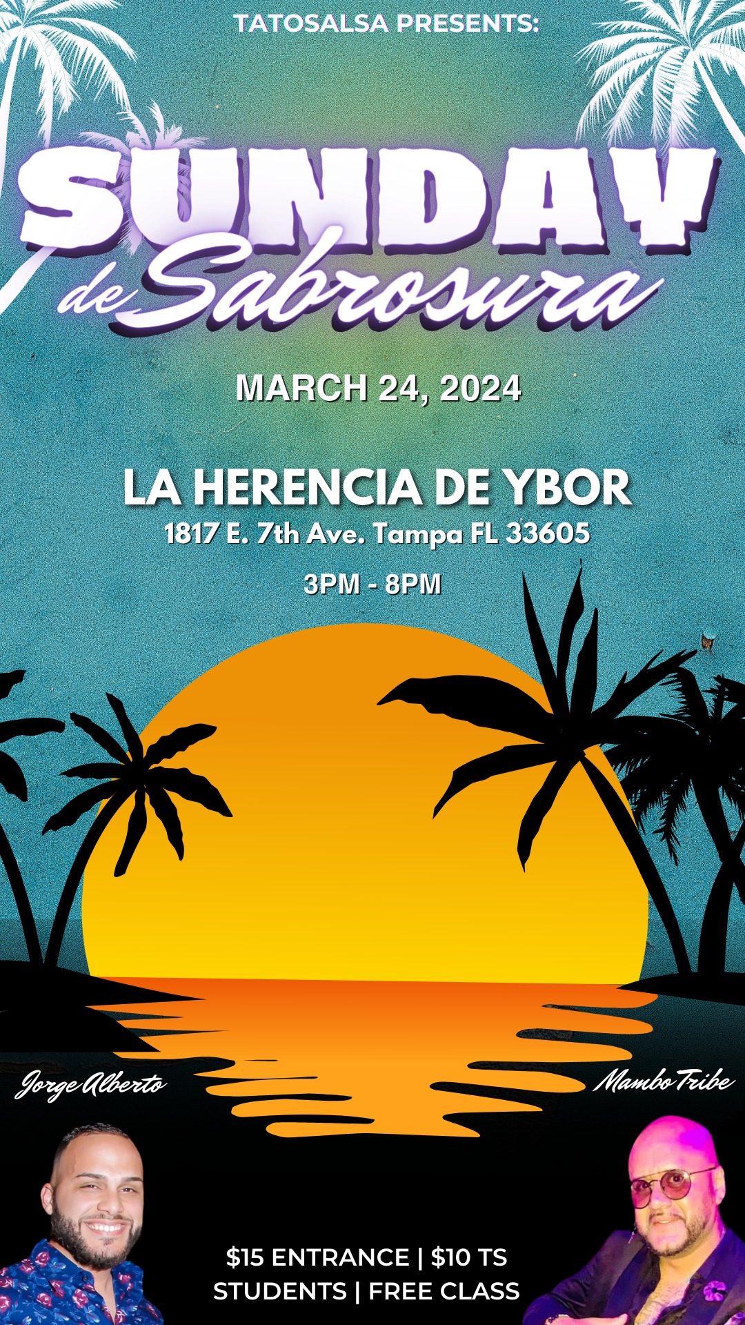 SUNDAY DE SABROSURA, March 24th- Class with Dennis Lopez