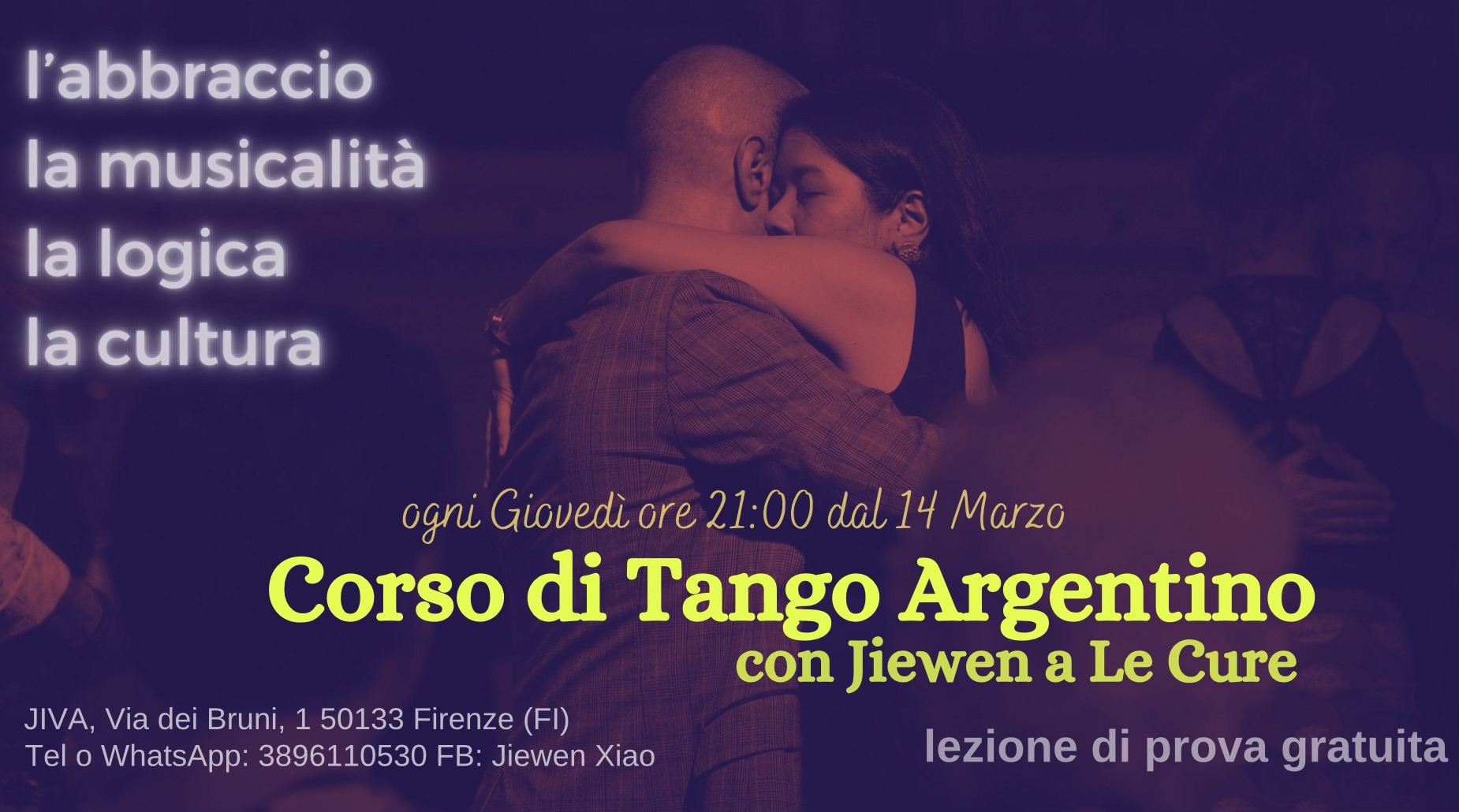 Corso di Tango Argentino per principianti tutti a le Cure