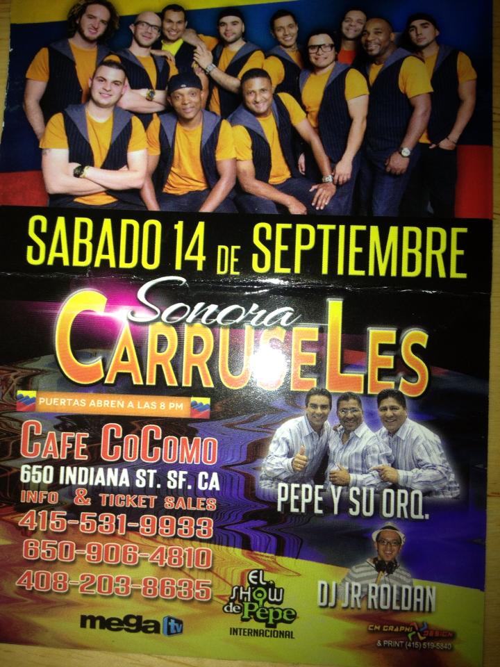 SONORA CARRUSELES IN SAN FRANCISCO. Salsa and Bachata Social Club, J Luis Musica and Salsa Social Dancers Bachateros brings it to you.