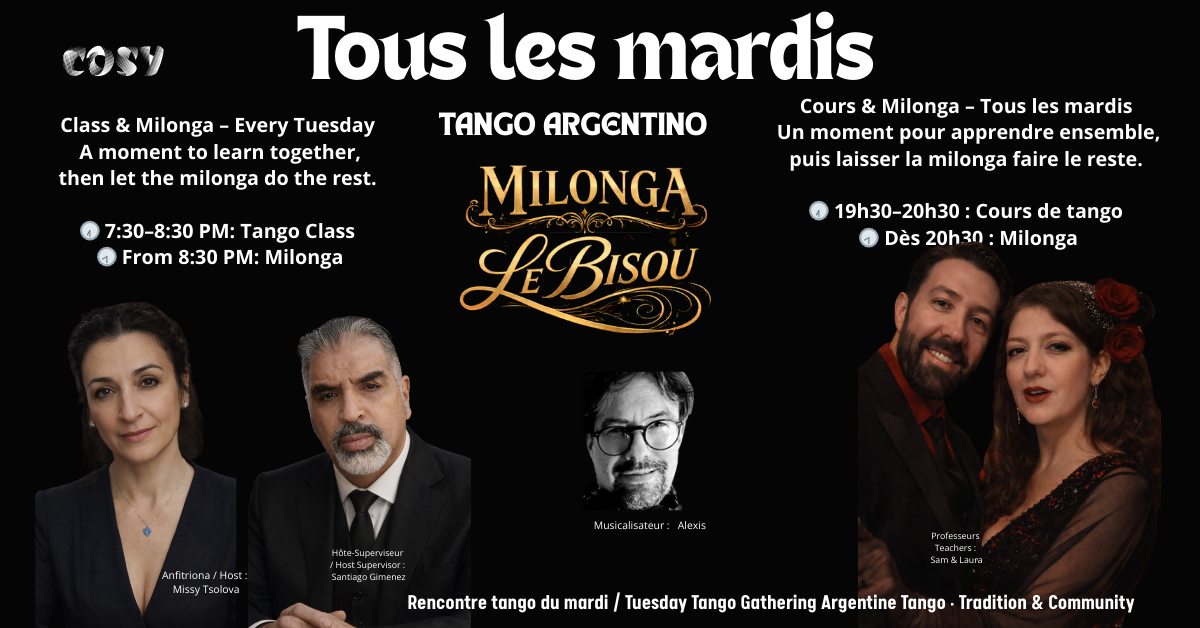MILONGA Le Bisou de Montreal Tango Argentino