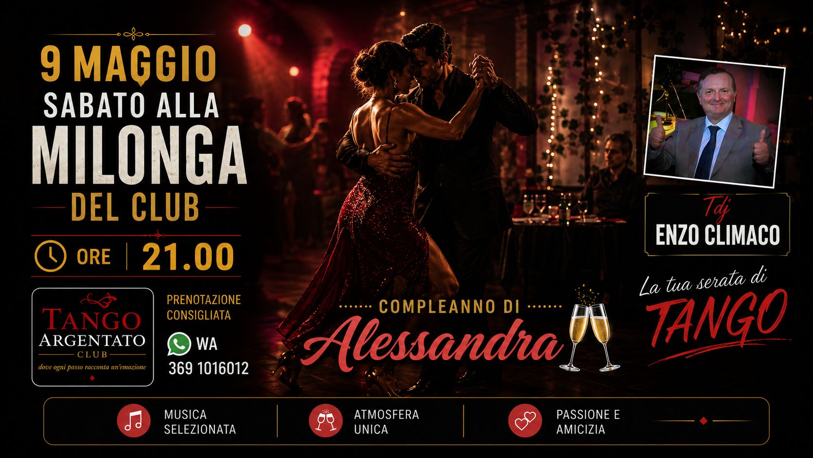 La Milonga del Club 🌺 cumple di Alessandra🥂