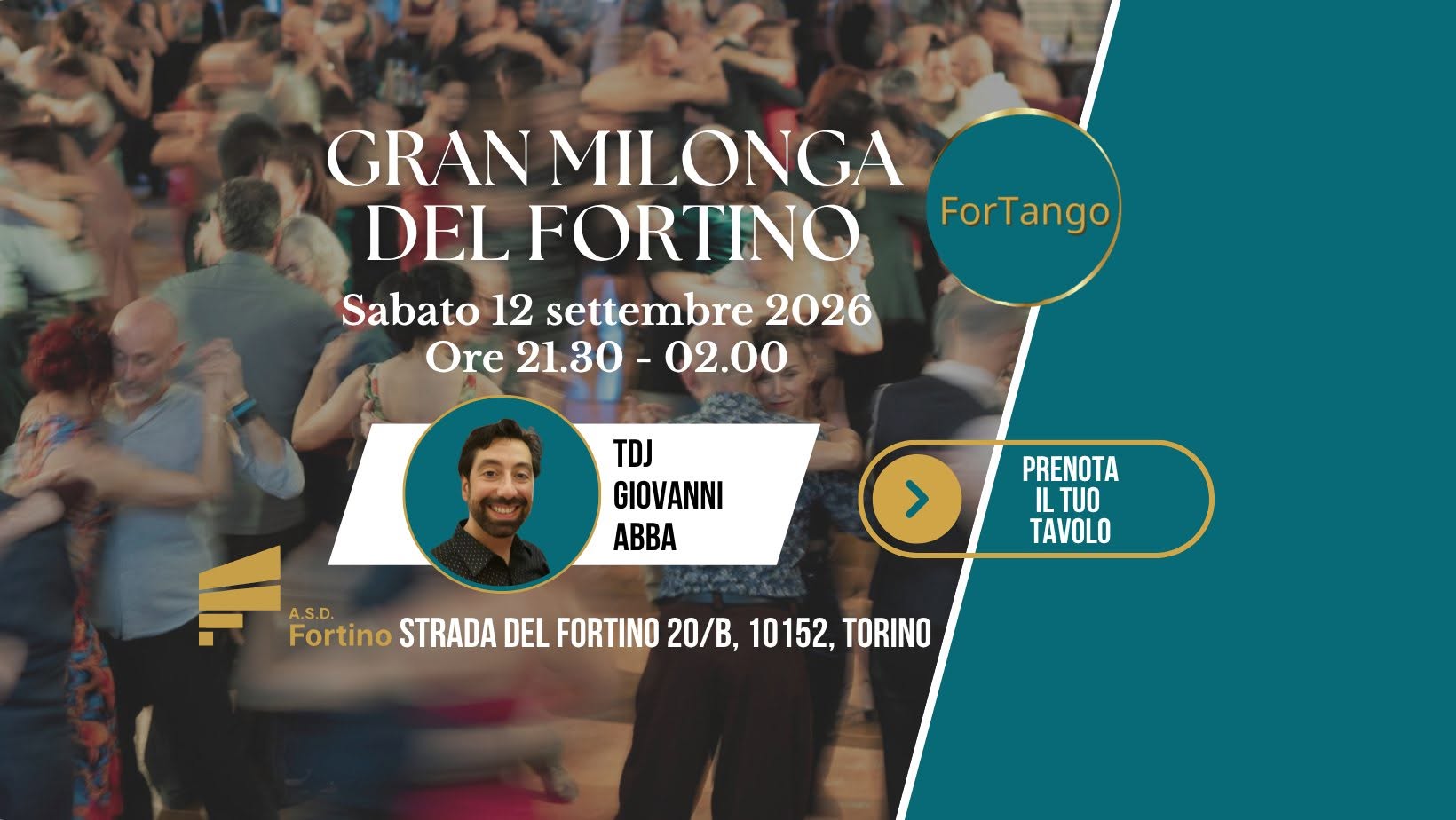 Gran Milonga Del Fortino, Tdj Giovanni Abba