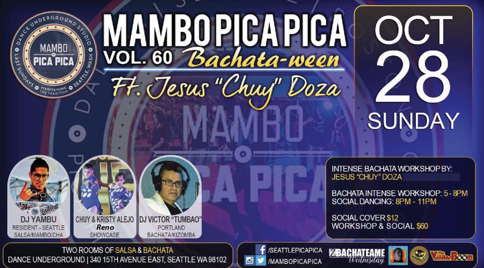 ツOctober 28✦ ✧ Mambo Pica Pica - Bachataween ✧
