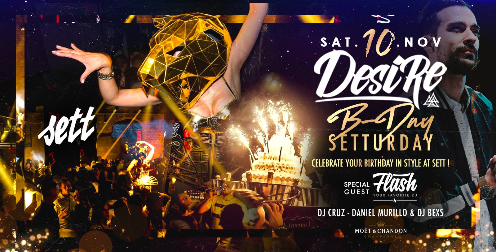 Desire special B-Day Setturday ✘ SETT CLUB ✘ Sat 10.11