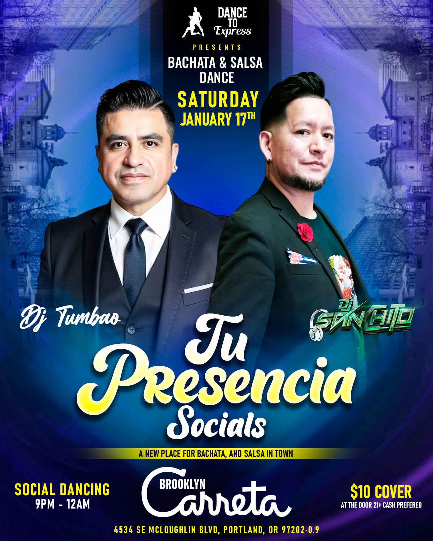 Tu Presencia socials by Dance_to_express, Portland Bachata Sensual