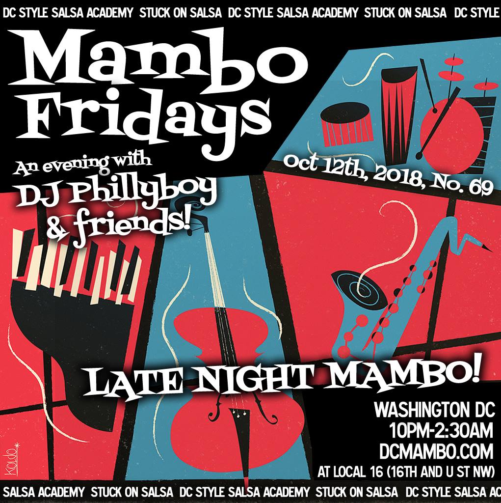 Mambo Fridays # 60 - 8.3.18 Guest List!