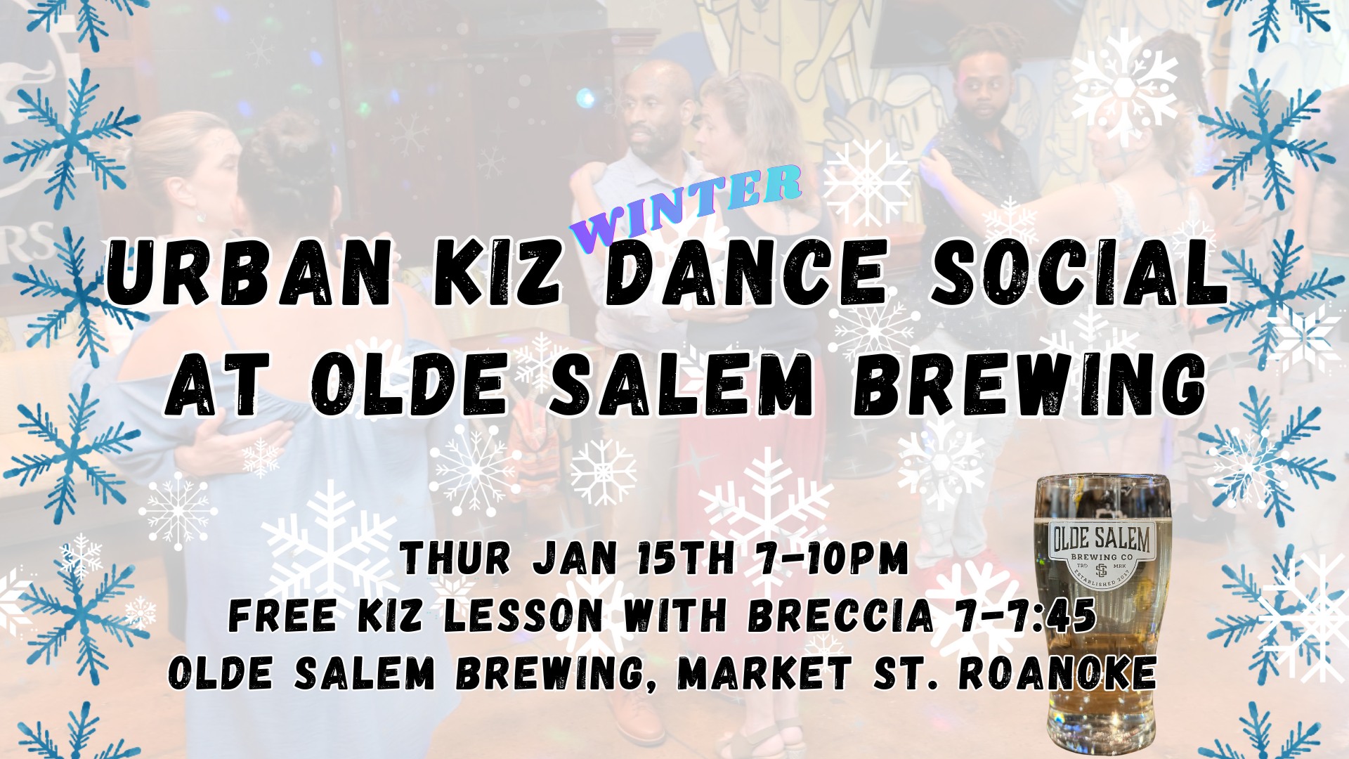 Urban Kiz Winter Dance Social at Olde Salem Brewing - Downtown