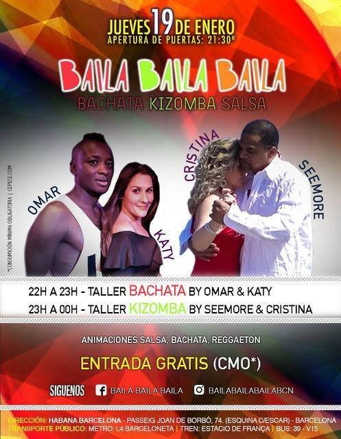 Thursday of Kizomba & Bachata in Barcelona