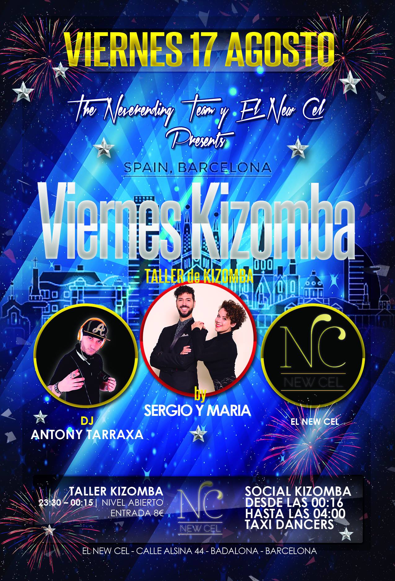 Kizomba Barcelona Viernes 31 Agosto El New Cel