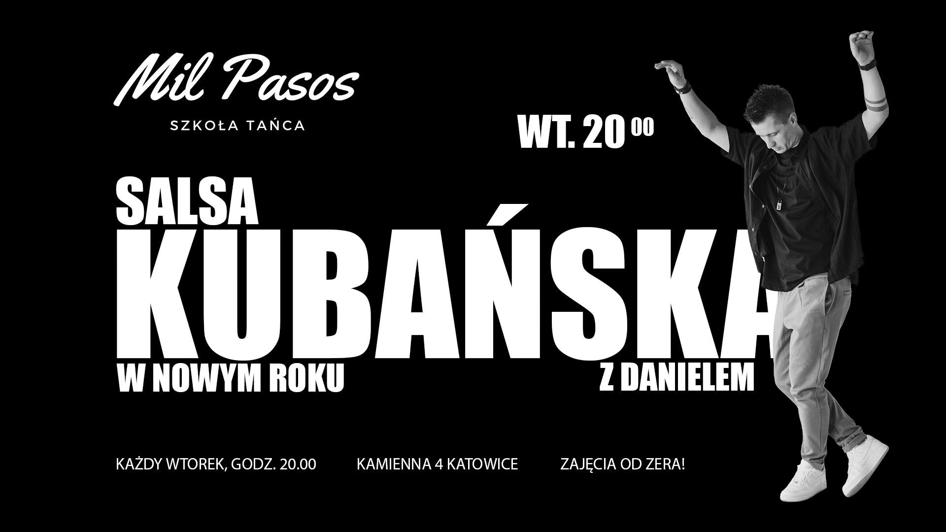SALSA KUBAŃSKA - nowy kurs tańca dla SINGLI i PAR - kurs od zera! WTORKI 20:00-20:55 od 13.01.2026!