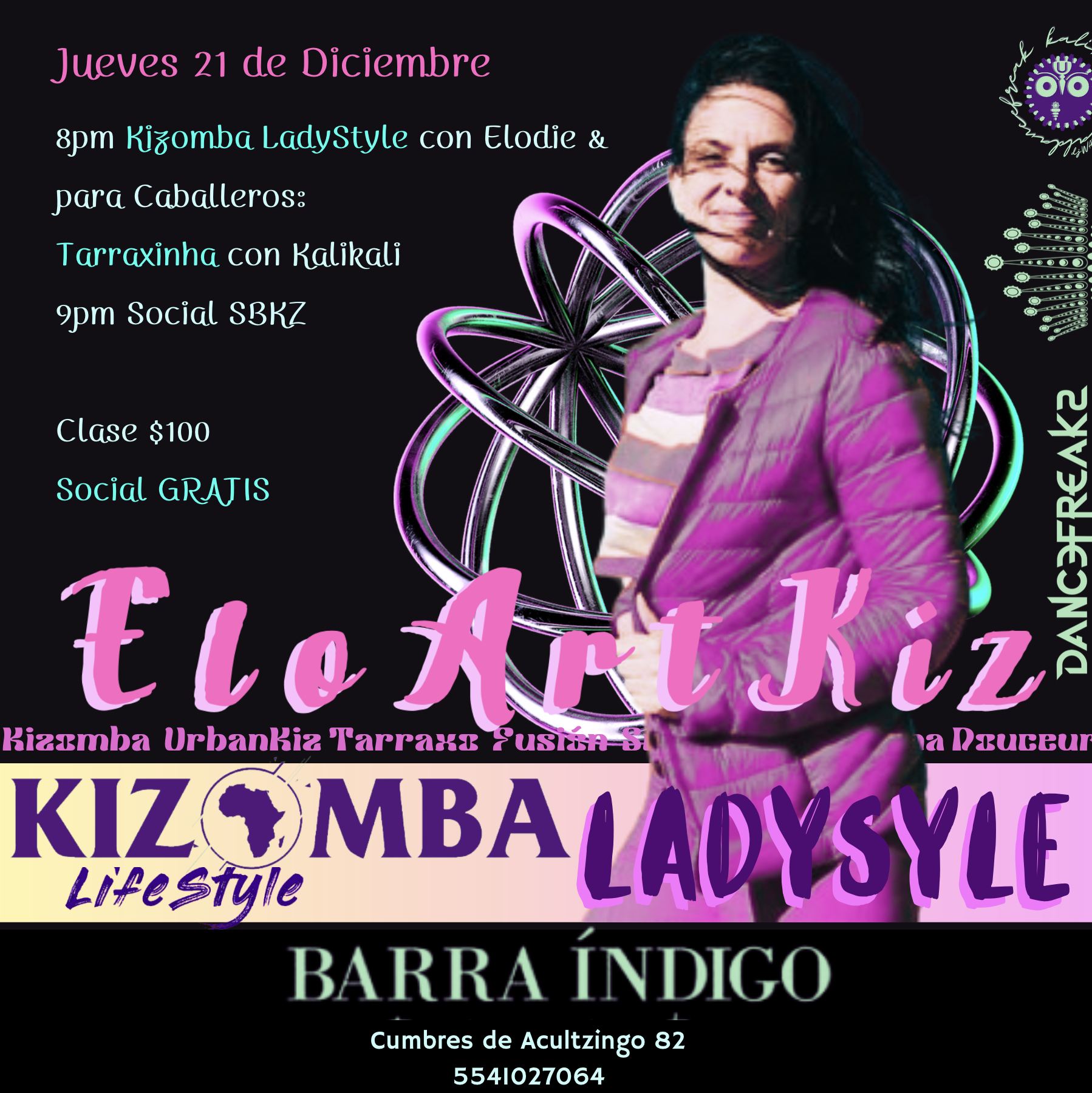 Kizomba Lady Style y Tarraxinha para caballeros
