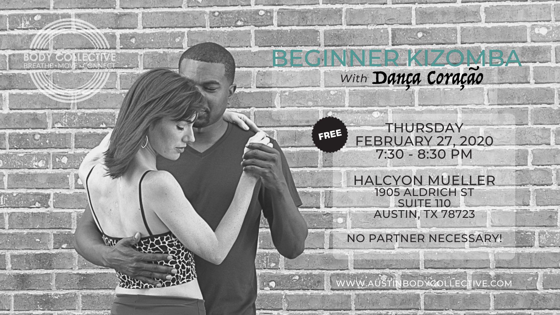 Free Beginner Kizomba with Dança Coração