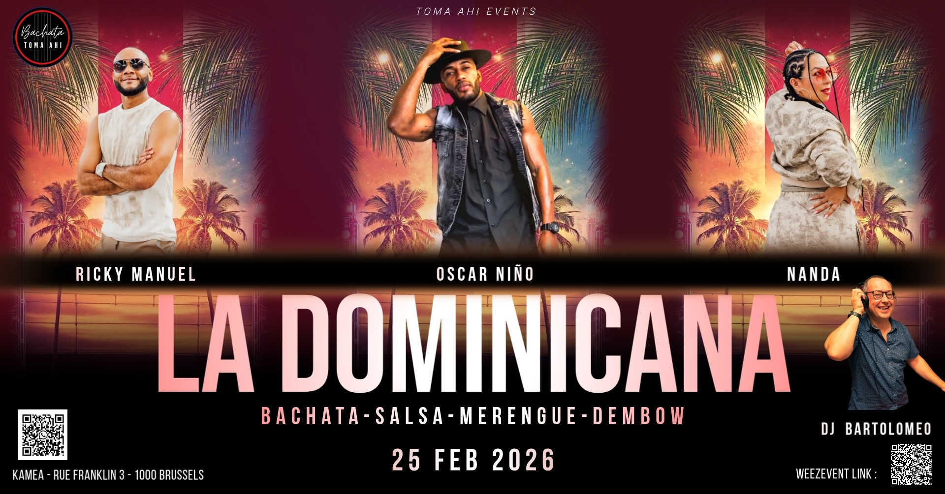 LA DOMINICANA - Special Guest Oscar Nino 25 FEB @Kamea