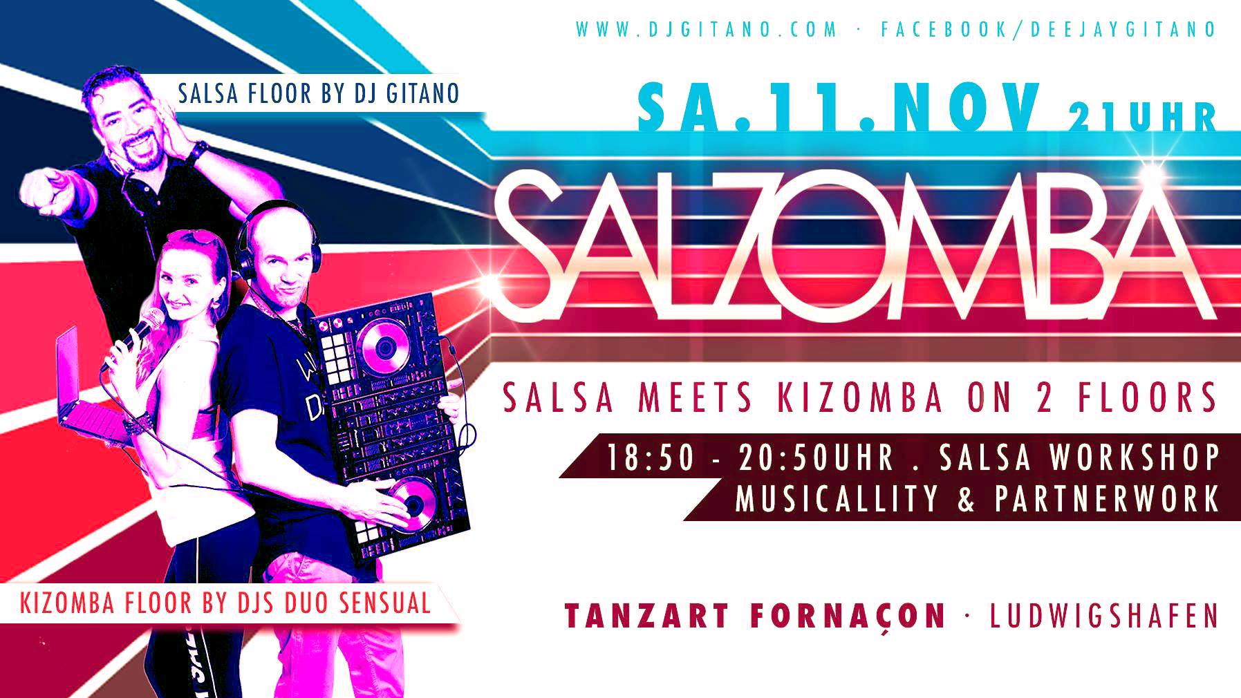 11 11 Salzomba . Salsa meets Kizomba On 2 Floors