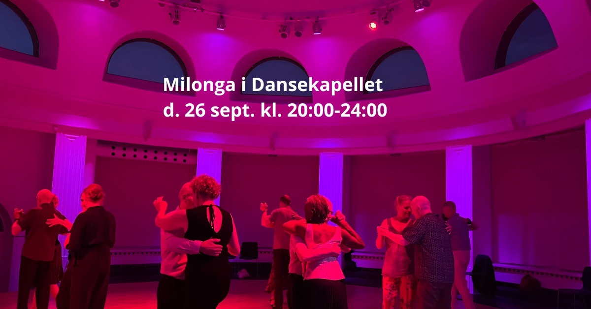 Milonga aften med Helga og Torben som værter