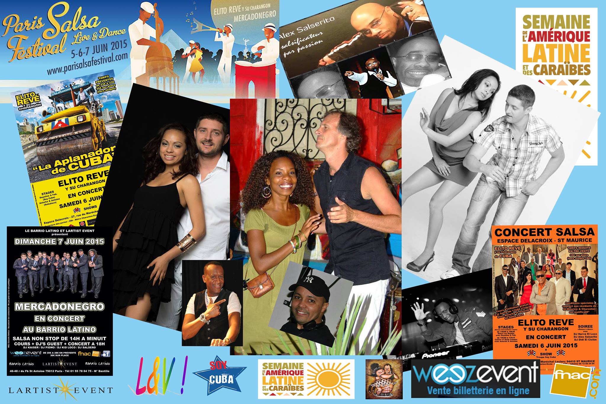 COURS ET STAGES DE DANSE AFRO CUBAINE SAMEDI 6 JUIN AVEC ANIURKA & ANTOINE (Salsaloca) et DAYELINE & FAB (Soy Cuba)