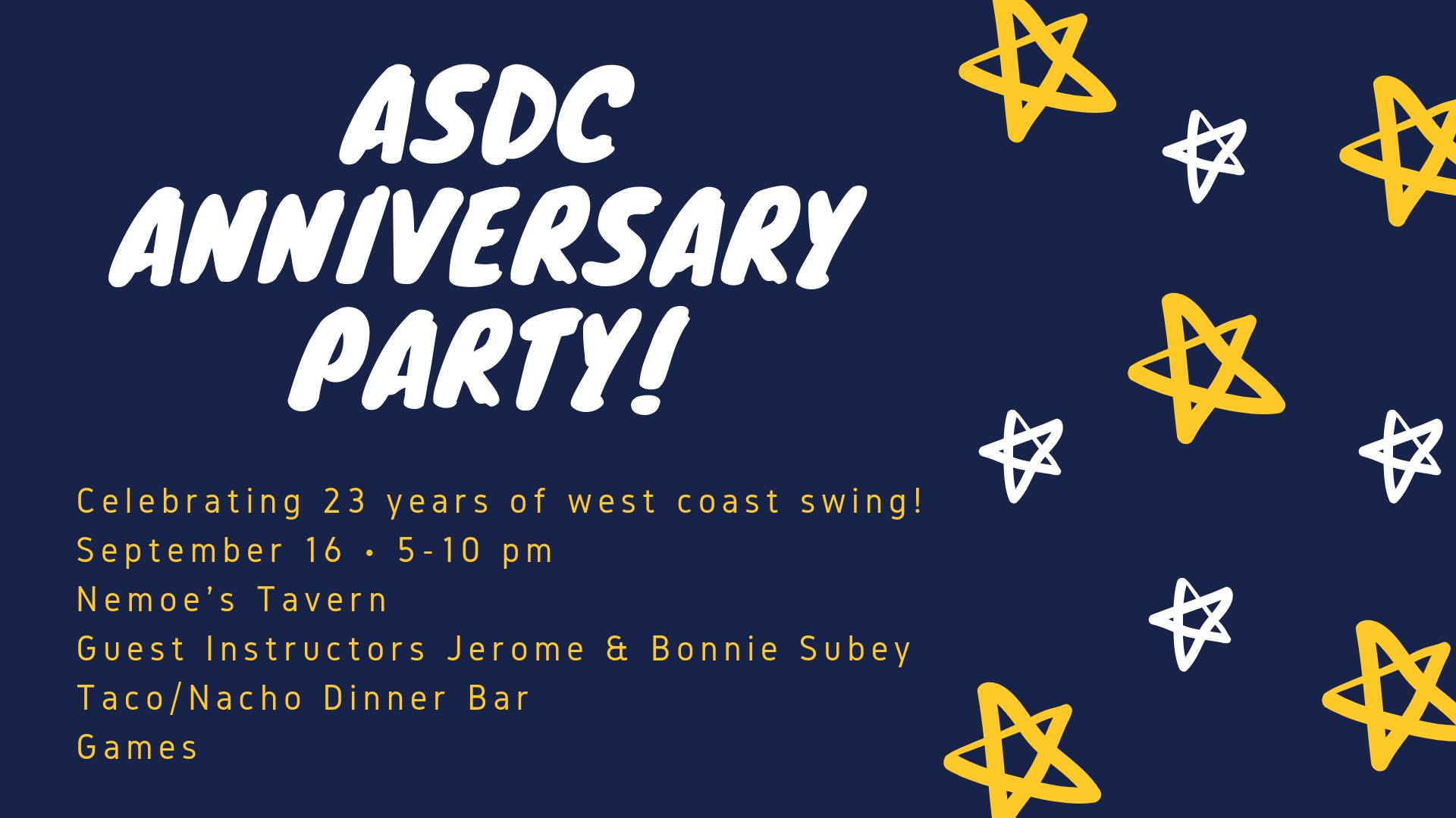 Atlanta Swing Dancers Club - ASDC Anniversary Party