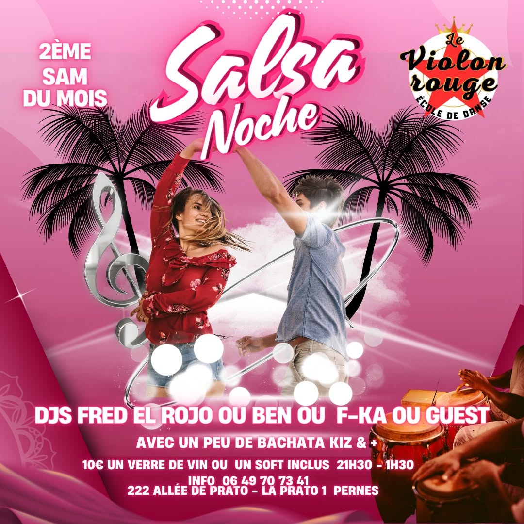 Salsa Noché Le Violon Rouge 2èm samedi du mois