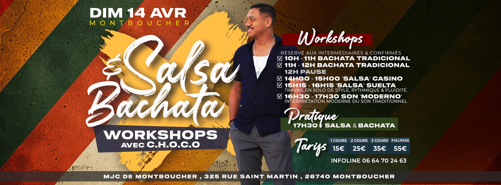 STAGE EXCEPTIONNEL de SALSA & BACHATA avec CHOCO à MONTELIMAR