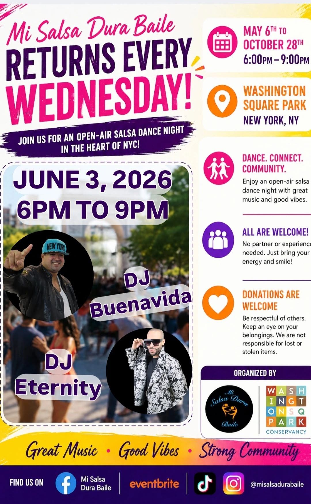Mi Salsa Dura Baile in the park!