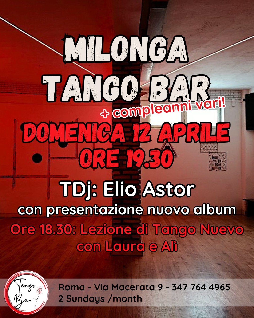MILONGA TANGO BAR - Tdj Elio Astor