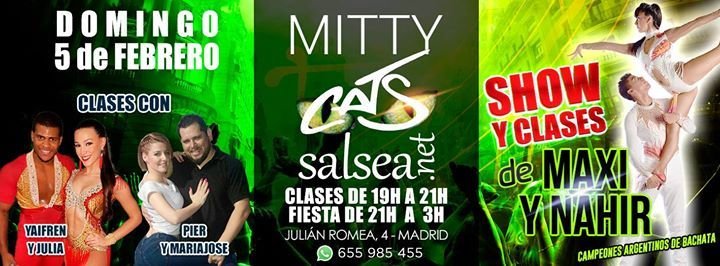 Domingo 5 Feb, Mitty Cats Salsea