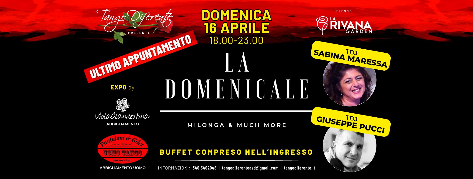"La Domenicale" - Ultima pomeridiana della stagione a Ferrara con due grandi Tdj: Maressa & Pucci