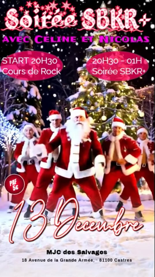 Soirée dansante SBKR+ à la MJC des Salvages avec Céline et Nicolas