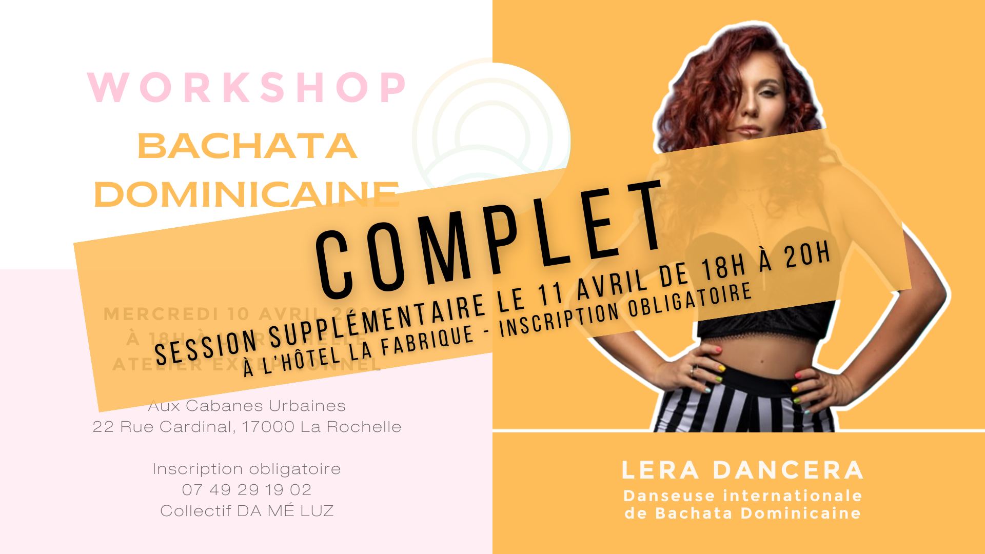 WORKSHOP BACHATA DOMINICAINE - animé par LERA DANCERA danseuse internationale