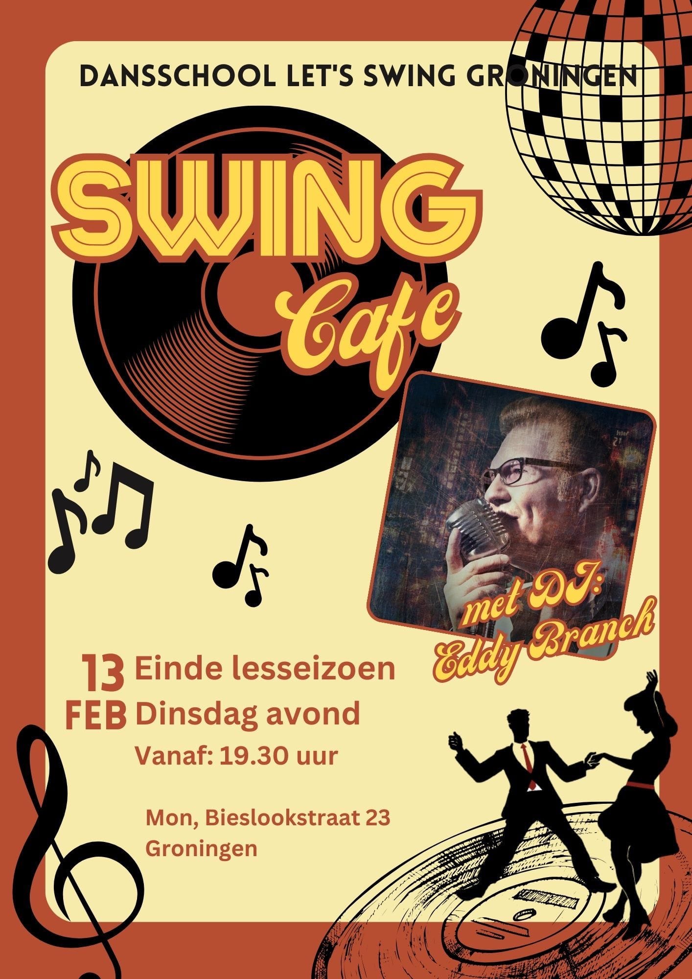 Swing Cafe, einde seizoensparty