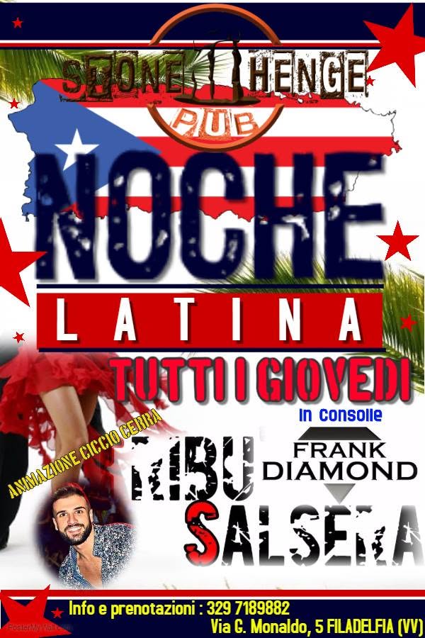 La Noche Latina El Jueves Latino con Tribù Salsera