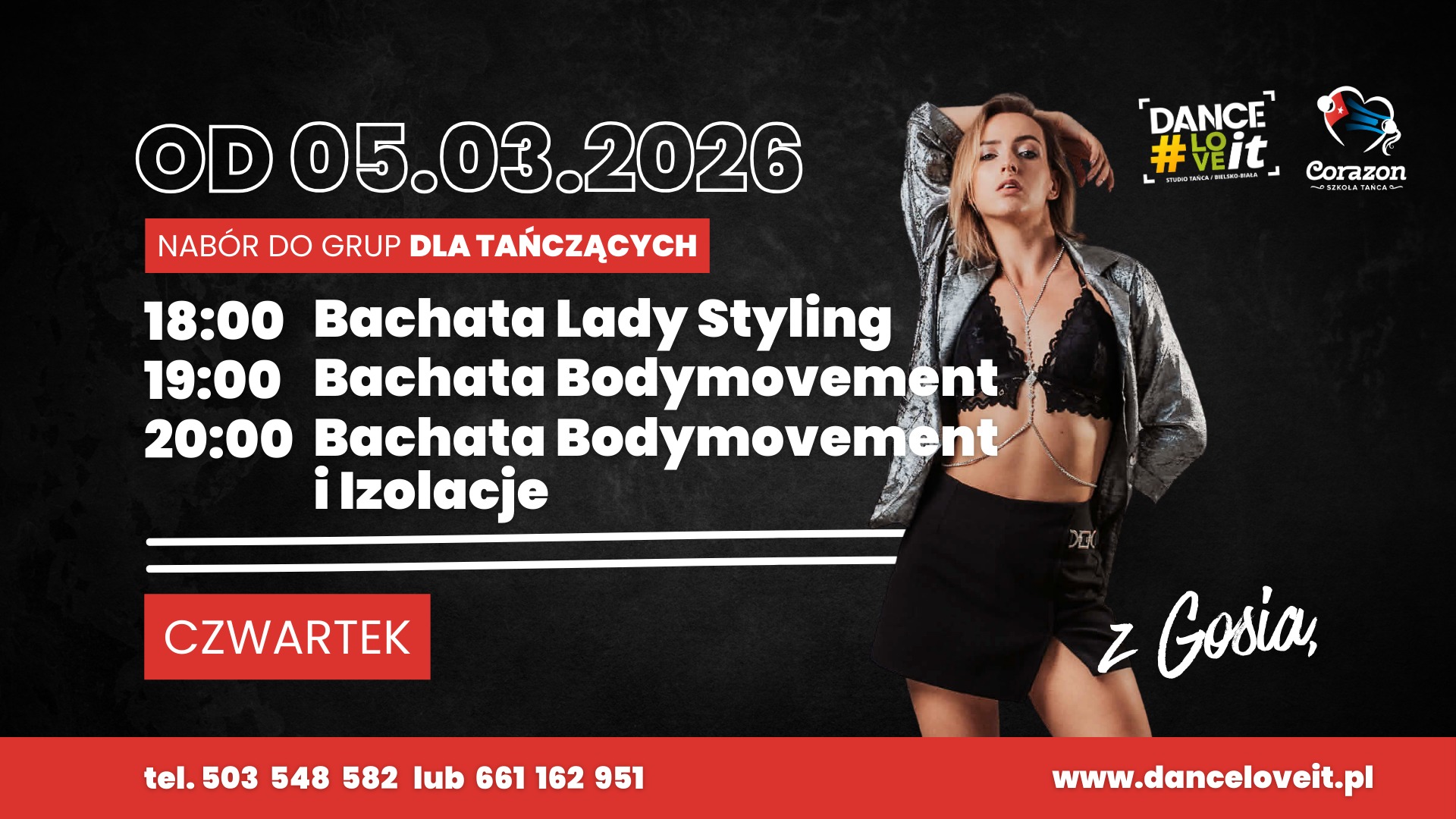 Czwartkowe zajęcia SOLO z Gosią Tracz ‼️NOWY NABÓR‼️