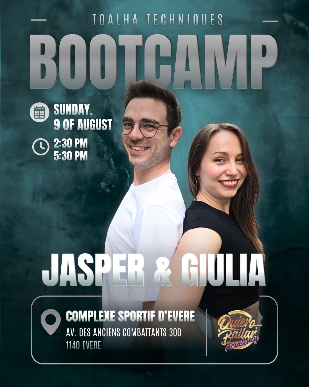 Sunday Brazilian Zouk Bootcamp (Toalha Techniques) by QuieroBailar