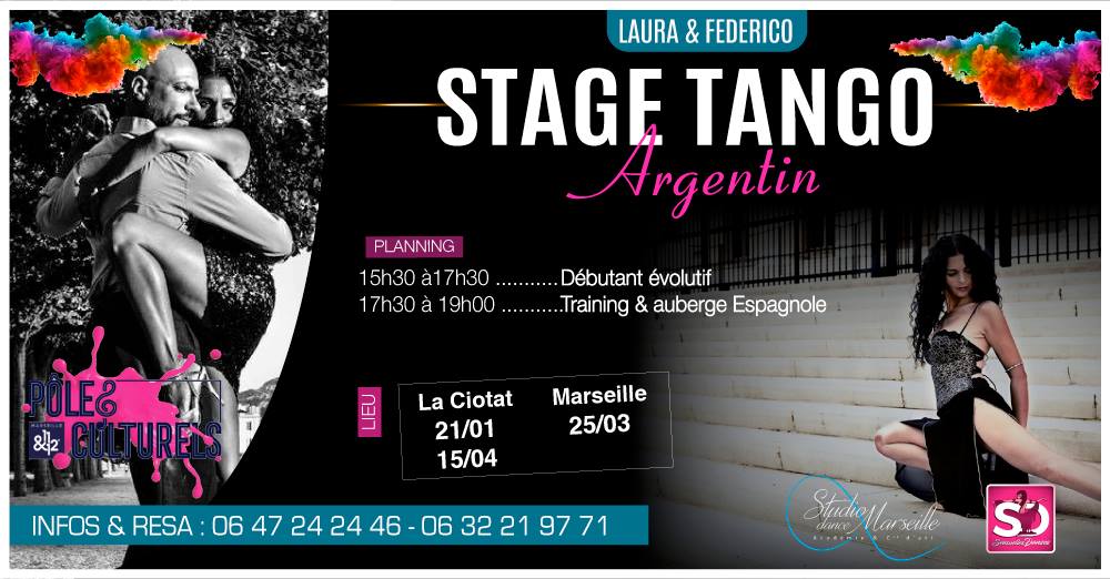 Stage de Tango Argentin avec Laura et Féderico a La Ciotat