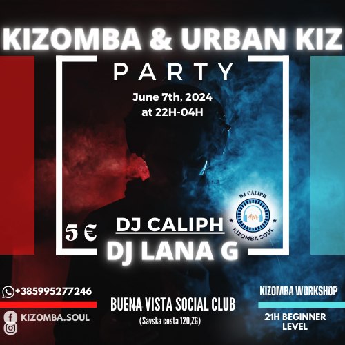 KIZOMBA & URBAN KIZ PARTY 50 50