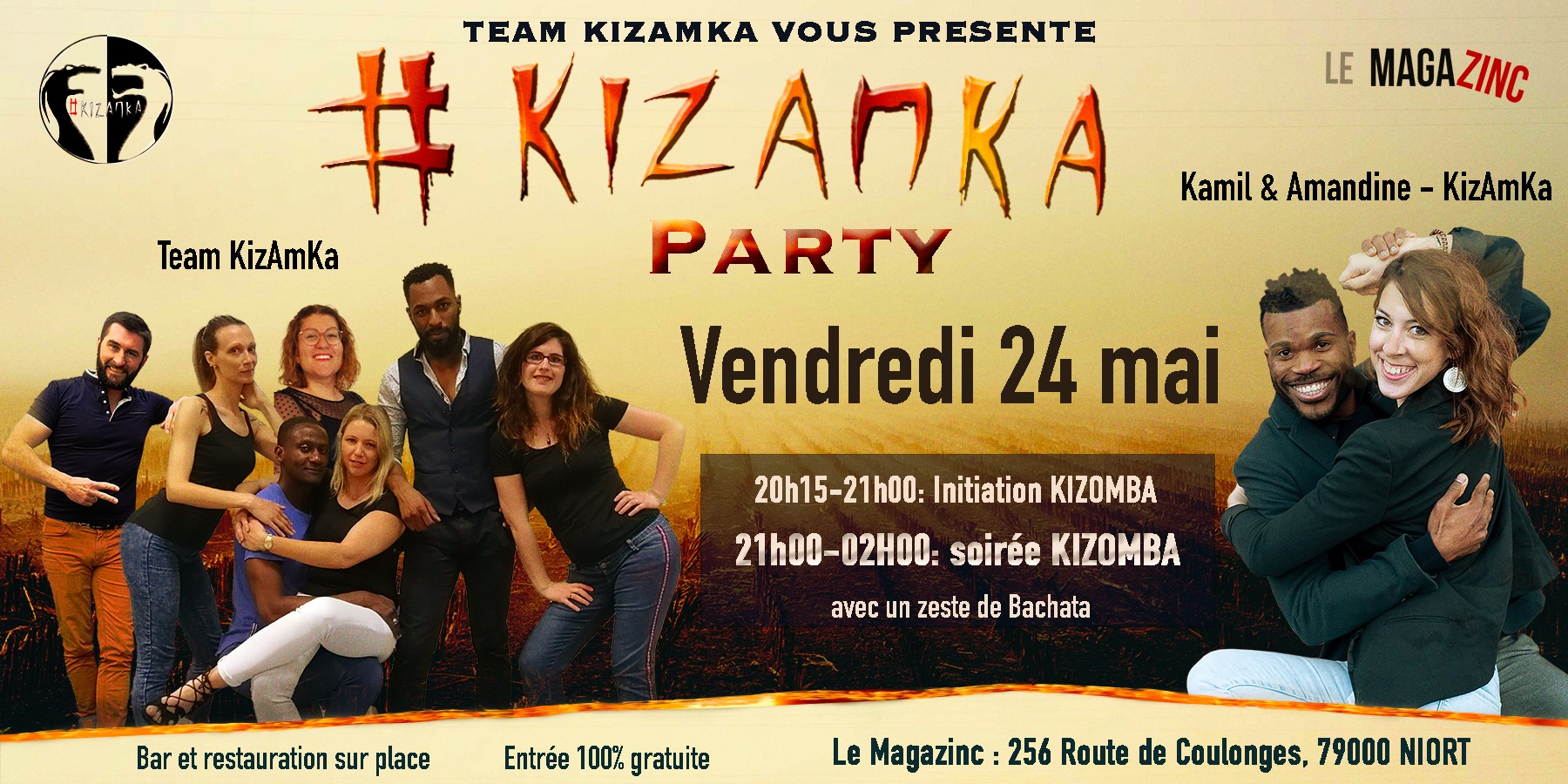 KizAmKa party (initiation+soirée gratuite)
