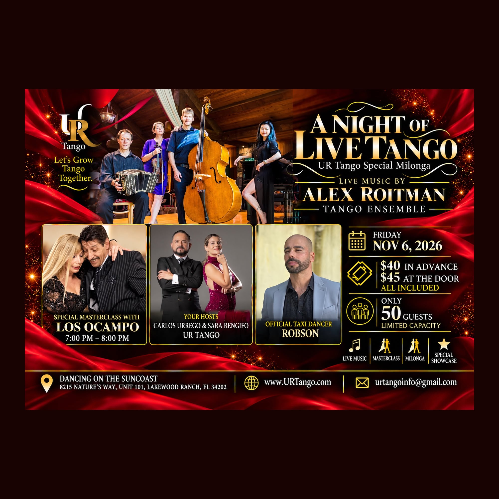 A NIGHT OF LIVE TANGO** 🎻✨ **UR TANGO SPECIAL MILONGA