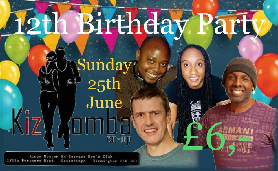 Kizomba CoOp 25th June. 12th Birthday party π