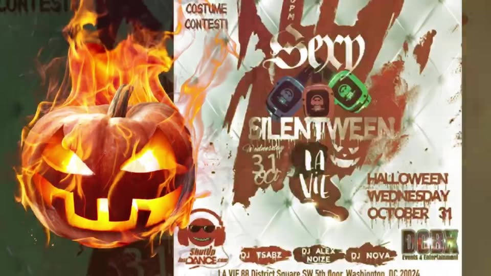 SilentWeen Silent Party + Bachata & Salsa $500 Costume Contest