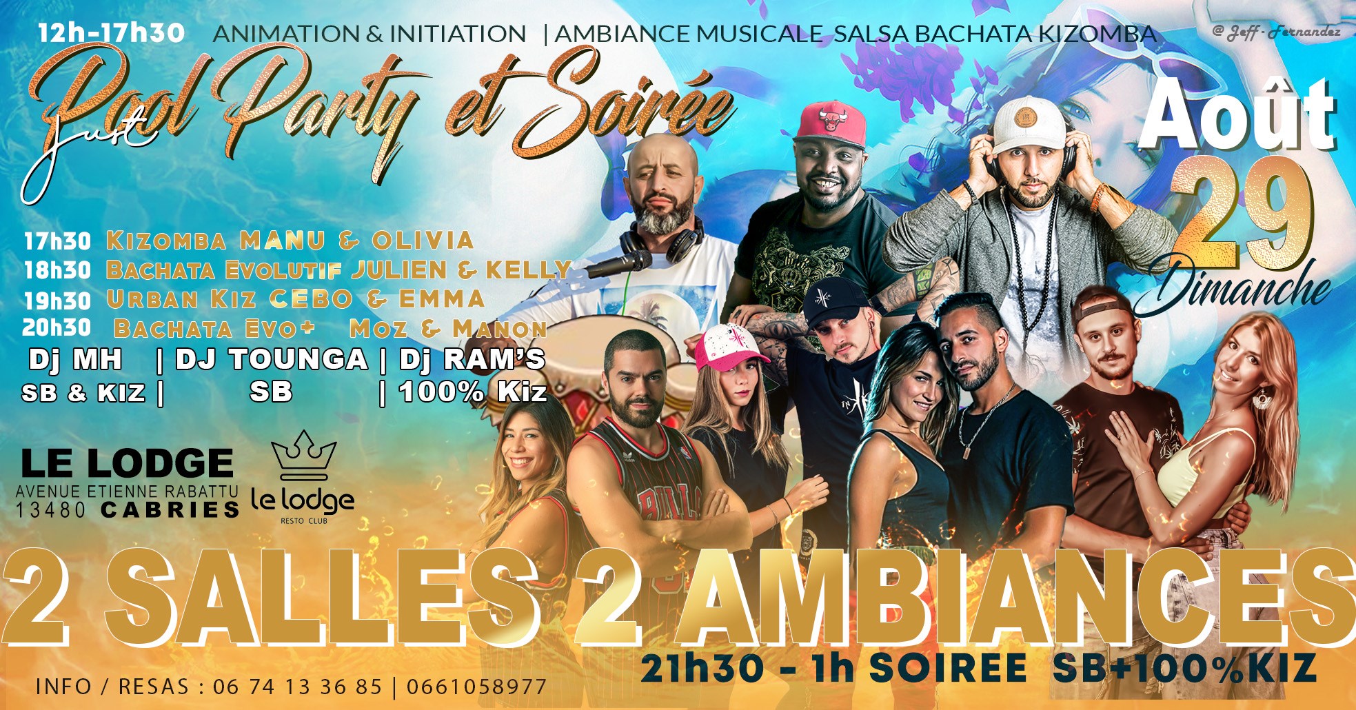 SBK POOL PARTY + SOIREE 2 SALLES 2 AMBANCES SB+100% KIZ