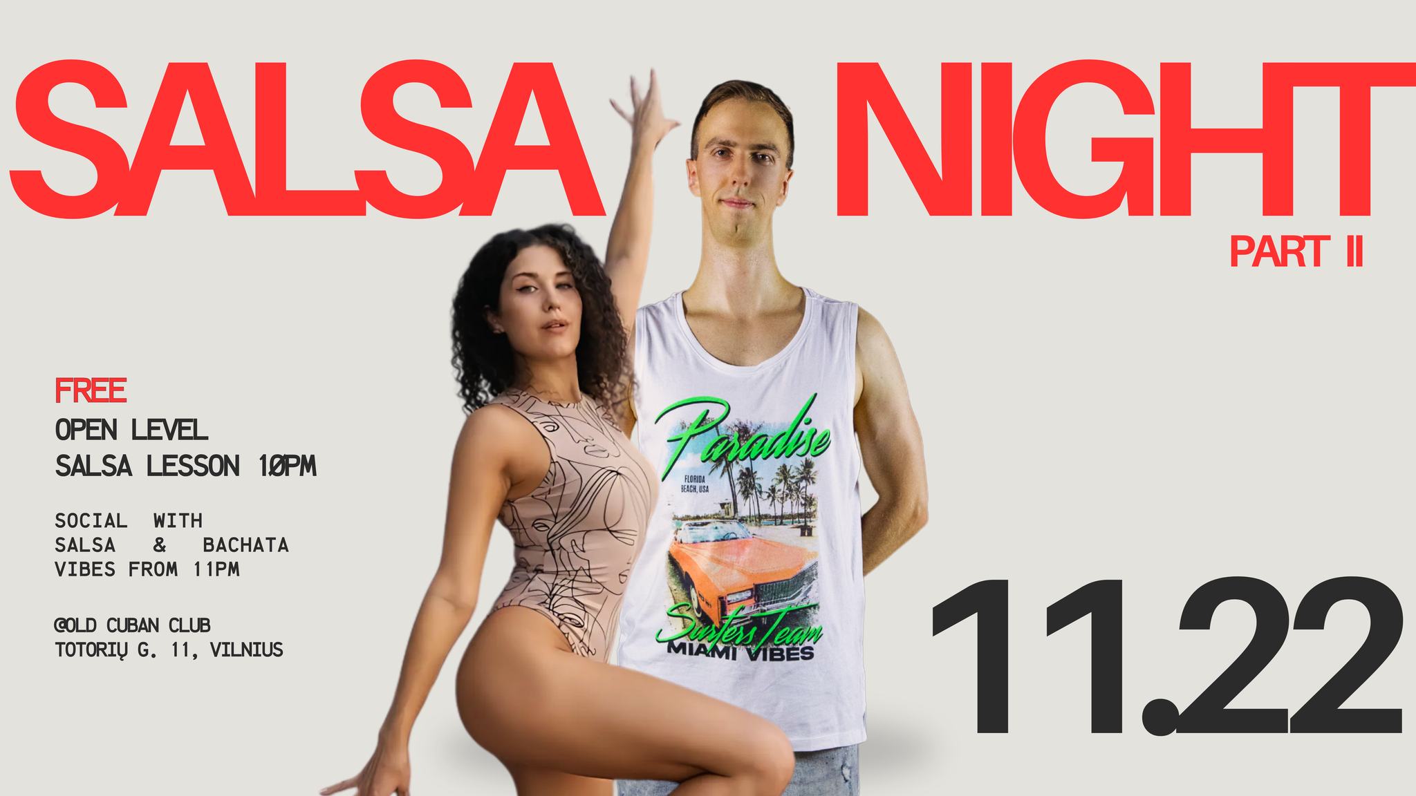 SALSA NIGHT @ Old Cuban Pub FREE lesson + party