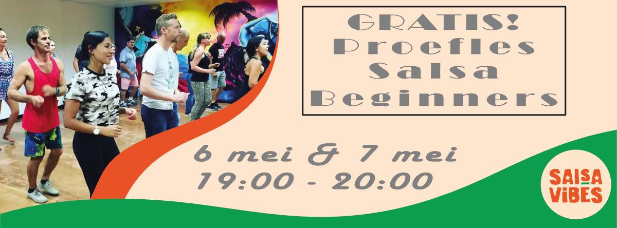 GRATIS! proeflessen Salsa voor Beginners 6 mei & 7 mei