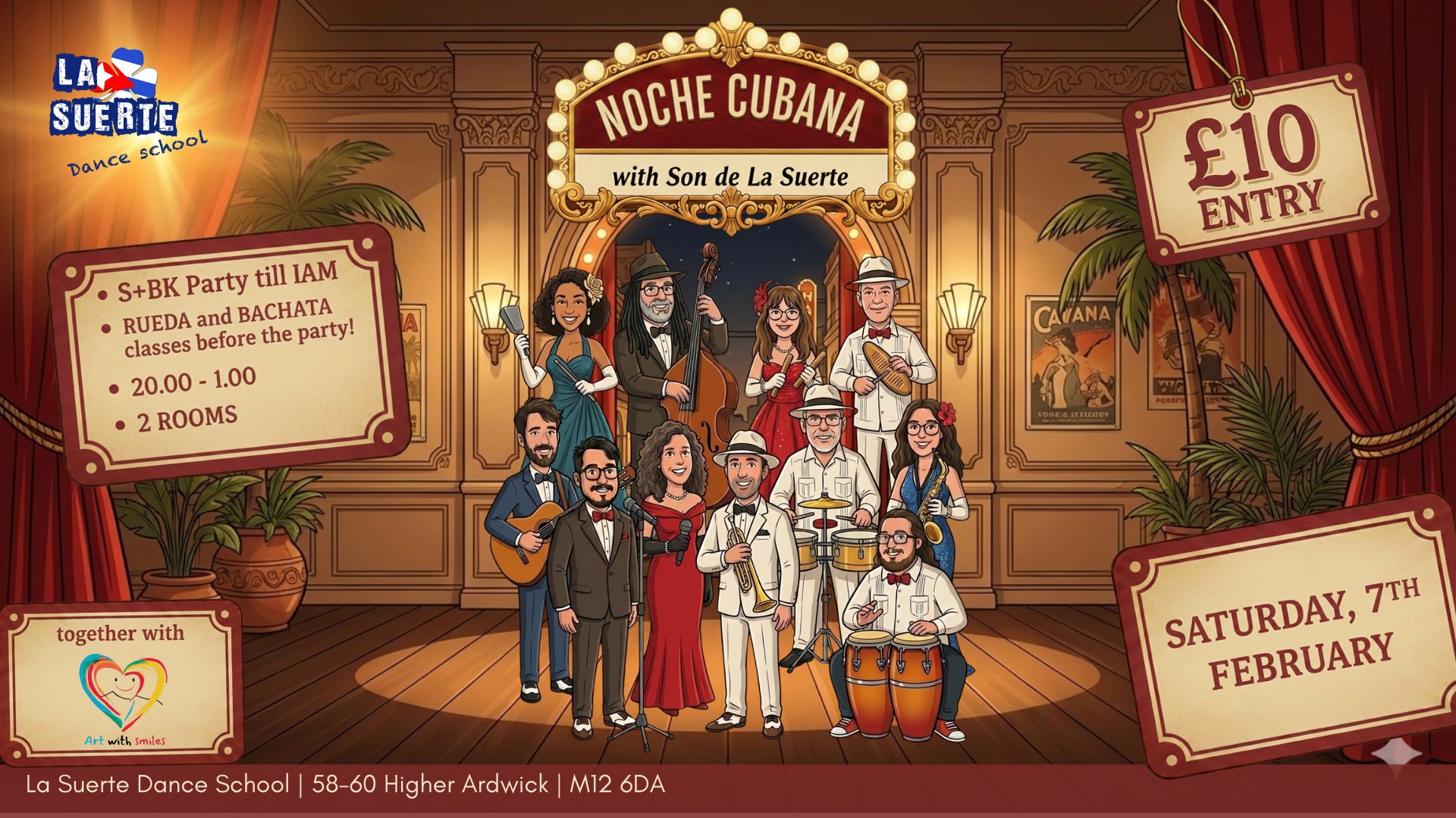 Noche Cubana with Live Music from Son de la Suerte